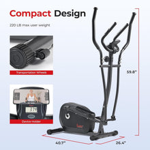 Load image into Gallery viewer, Compact Full-Body Elliptical Cross Trainer - Whisper Quiet with Digital Tracking
