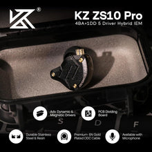 Load image into Gallery viewer, Detachable Cable Hybrid IEM Earphones in Dark Black - Premium Audio Experience