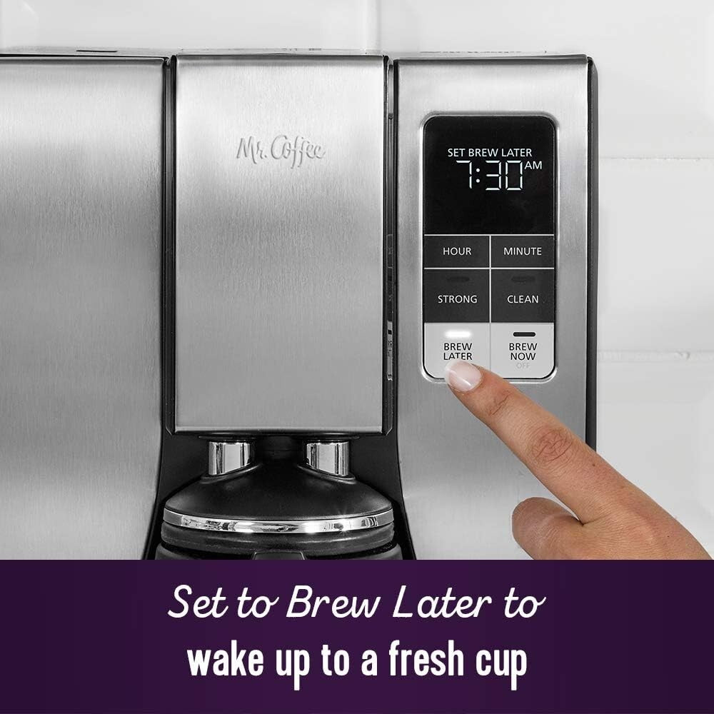 Brew Faster: 10-Cup Fully Automatic Coffee Maker with Stainless Steel Carafe