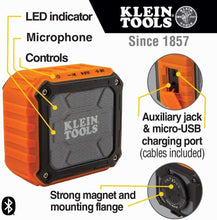 Load image into Gallery viewer, Compact Jobsite Bluetooth Speaker - Rugged, Versatile &amp; Ideal for Professionals