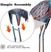 Load image into Gallery viewer, Exquisite Patina Metal Heron Statues for Elegant Outdoor Settings - 47-48 Inches