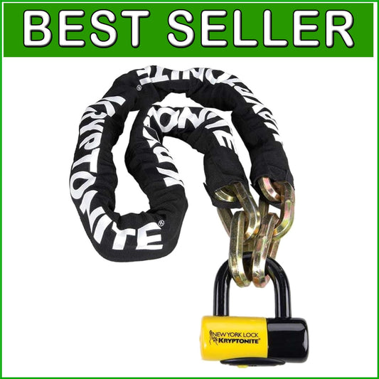 14mm Manganese Steel Chain Lock & 15mm Disc Lock - Anti-Theft Security Solution