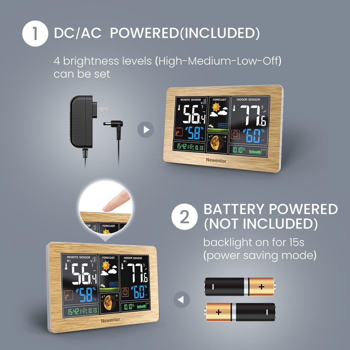 Sophisticated Weather Station: Wireless Thermometer with Atomic Clock & Forecast