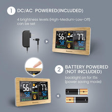 Load image into Gallery viewer, Sophisticated Weather Station: Wireless Thermometer with Atomic Clock &amp; Forecast