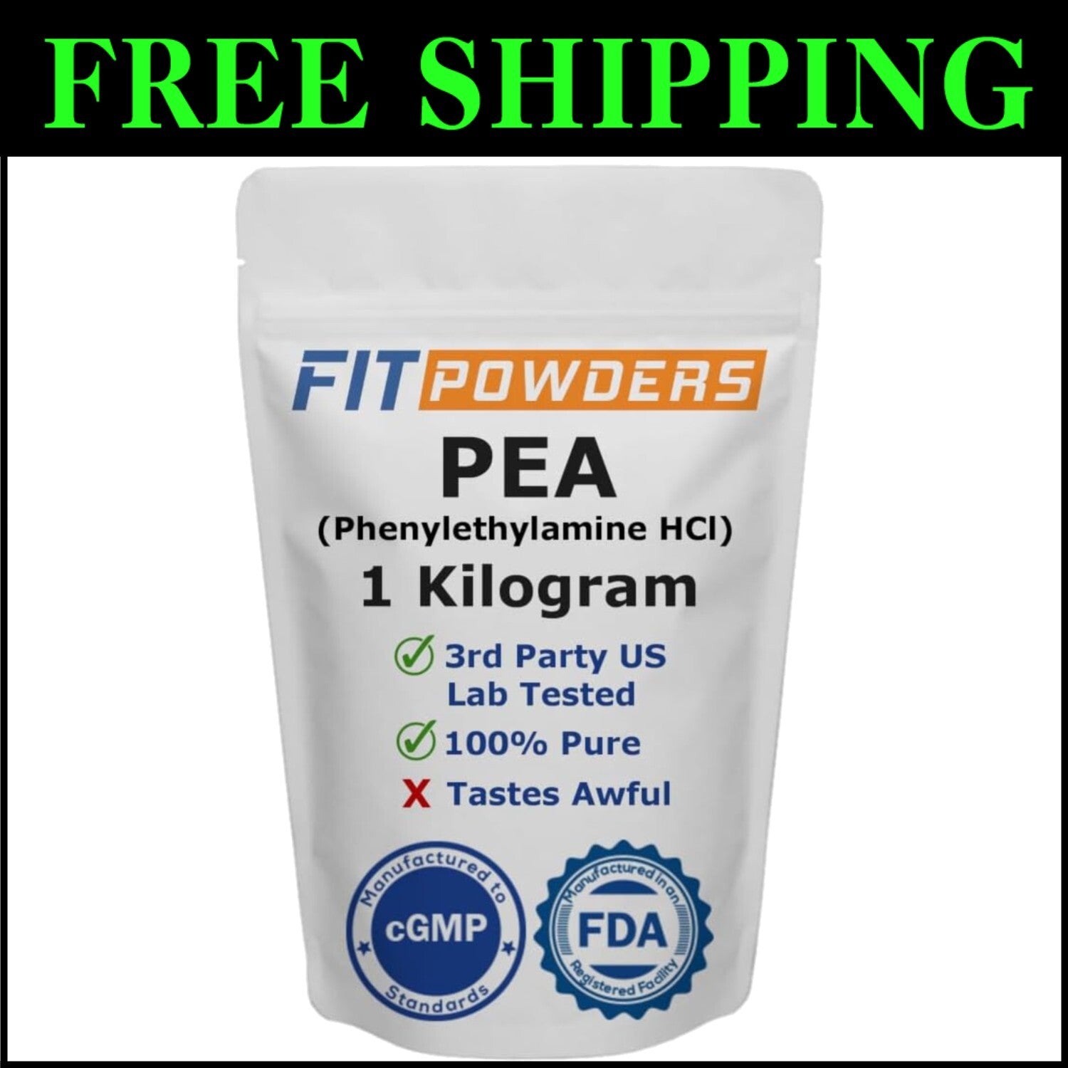 Pure Phenylethylamine HCl Powder - Cognitive Boost & Mood Enhancement 1kg