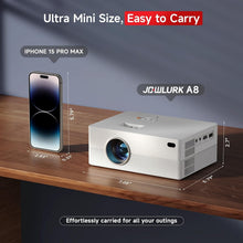 Load image into Gallery viewer, WiFi Mini Projector with Built-in Speaker - 4K Support &amp; Huge 200" Projection