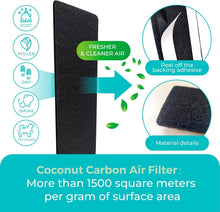 Load image into Gallery viewer, Effortless Air Quality with 20-Pack Charcoal Ceiling Fan Filters - Easy Install