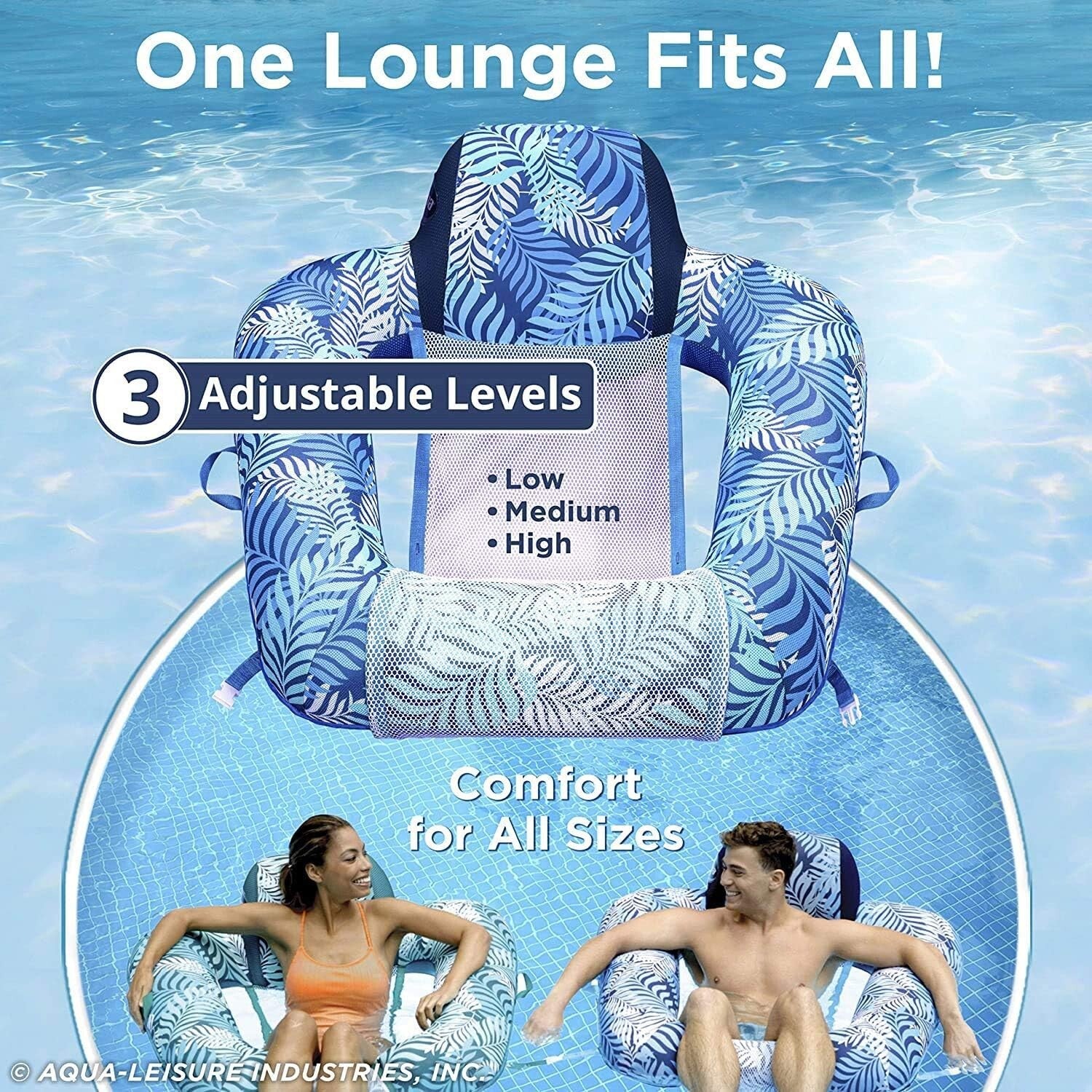 Portable Zero Gravity Floating Lounge Chair - Soft Fabric for Pool Relaxation