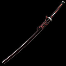 Load image into Gallery viewer, Elegant 28" Japanese Katana – Full Tang and Clay Tempered Damascus Steel Blade