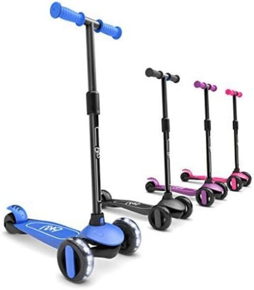 Durable Toddler Scooter with Adjustable Height & Cool Flashing Wheels - 110 lbs