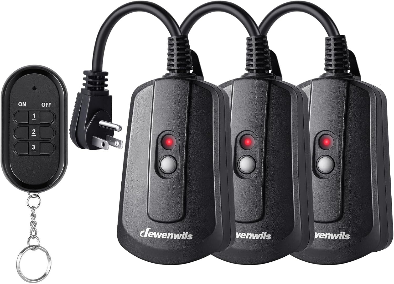 Waterproof Wireless Remote Control Outlet Kit - 3 Pack for Indoor/Outdoor Use