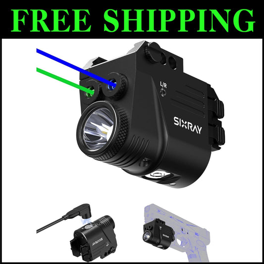 Versatile Picatinny Mount Laser Combo: 500 Lumen Brightness & Easy Setup