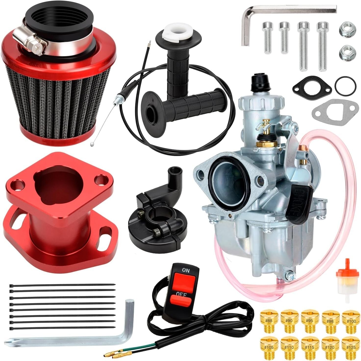 Performance VM22 Carburetor with Accessories for 212cc, 224cc, and 196cc Engines