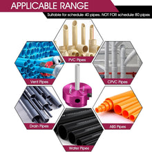 Load image into Gallery viewer, 8-Pc PVC Pipe Reamer Kit - Professional Fitting Savers for Seamless Plumbing