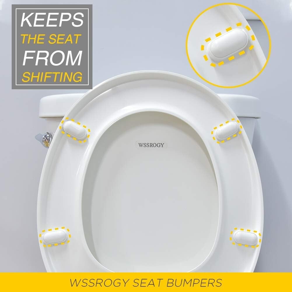 Stylish Quiet-Close Round Toilet Seat - Easy to Install with Eco-Friendly Design