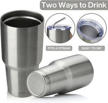 Load image into Gallery viewer, Stylish 30oz Insulated Coffee Tumblers - 12 Count, Includes Straws &amp; Brushes