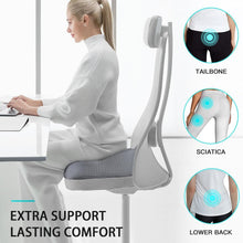 Load image into Gallery viewer, Premium Memory Foam Seat Cushion for Sciatica Relief - Portable &amp; Washable Cover