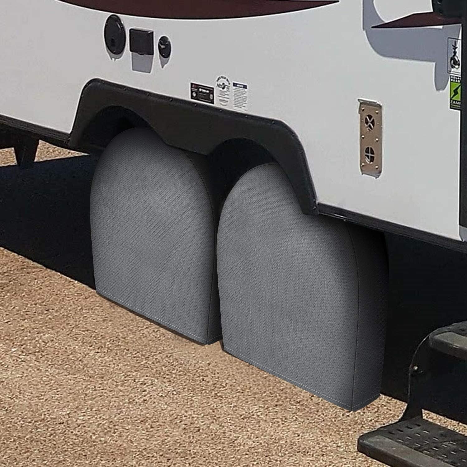 4-Pack Universal Tire Covers for 32-34.5" Tires - Premium Non-Woven Protection