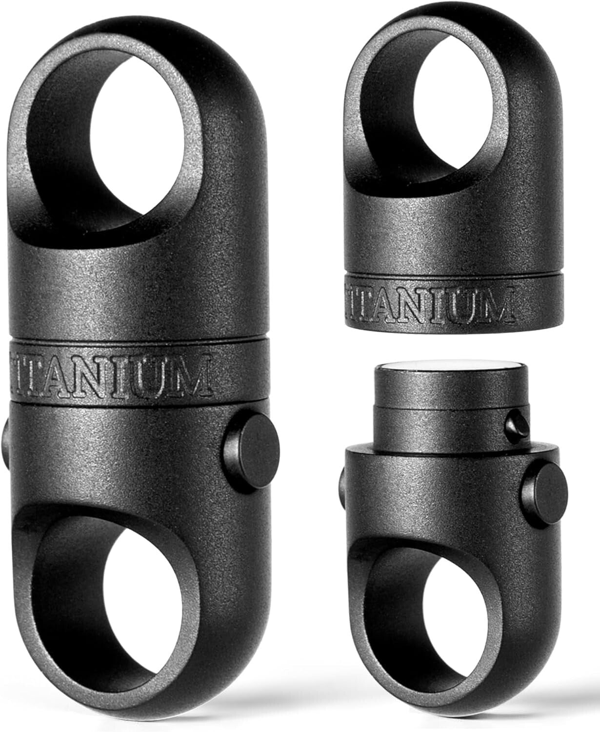 Titanium Magnetic Key Holder with Quick Release & 360° Rotation for Everyday Use