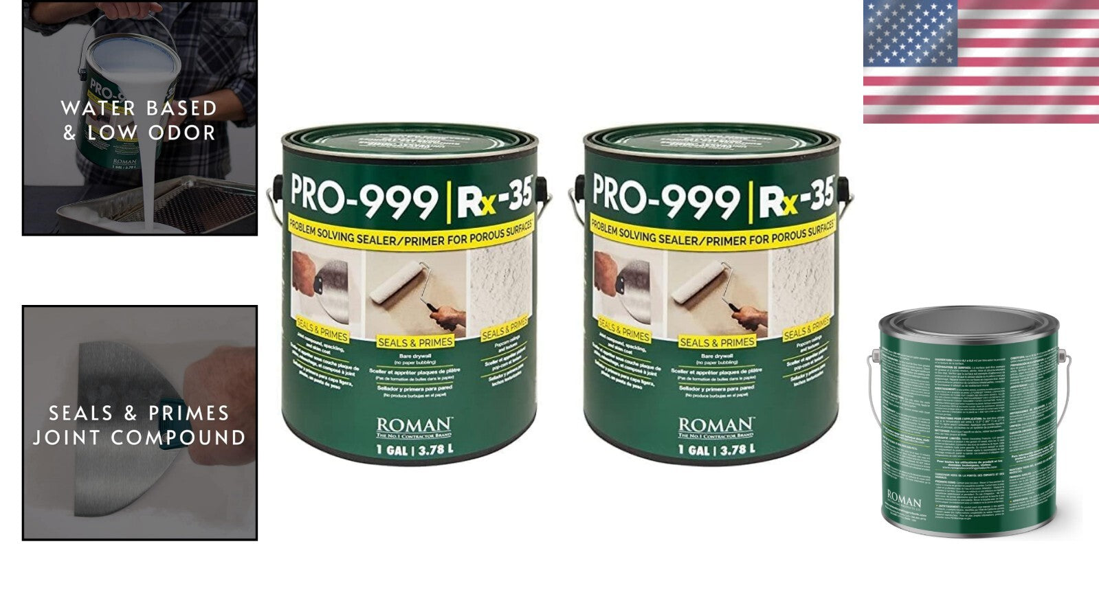 Clear Matte Finish Wallpaper Primer - Water-Based & Easy Cleanup, 2 Gal Pack