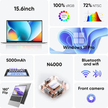 Load image into Gallery viewer, Premium 15.6'' FHD Windows 11 Pro Laptop - 8GB RAM, 256GB SSD, Long Battery Life