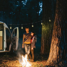 Load image into Gallery viewer, Weatherproof Solar Powered String Lights - 20ft with 11 Shatterproof Bulbs