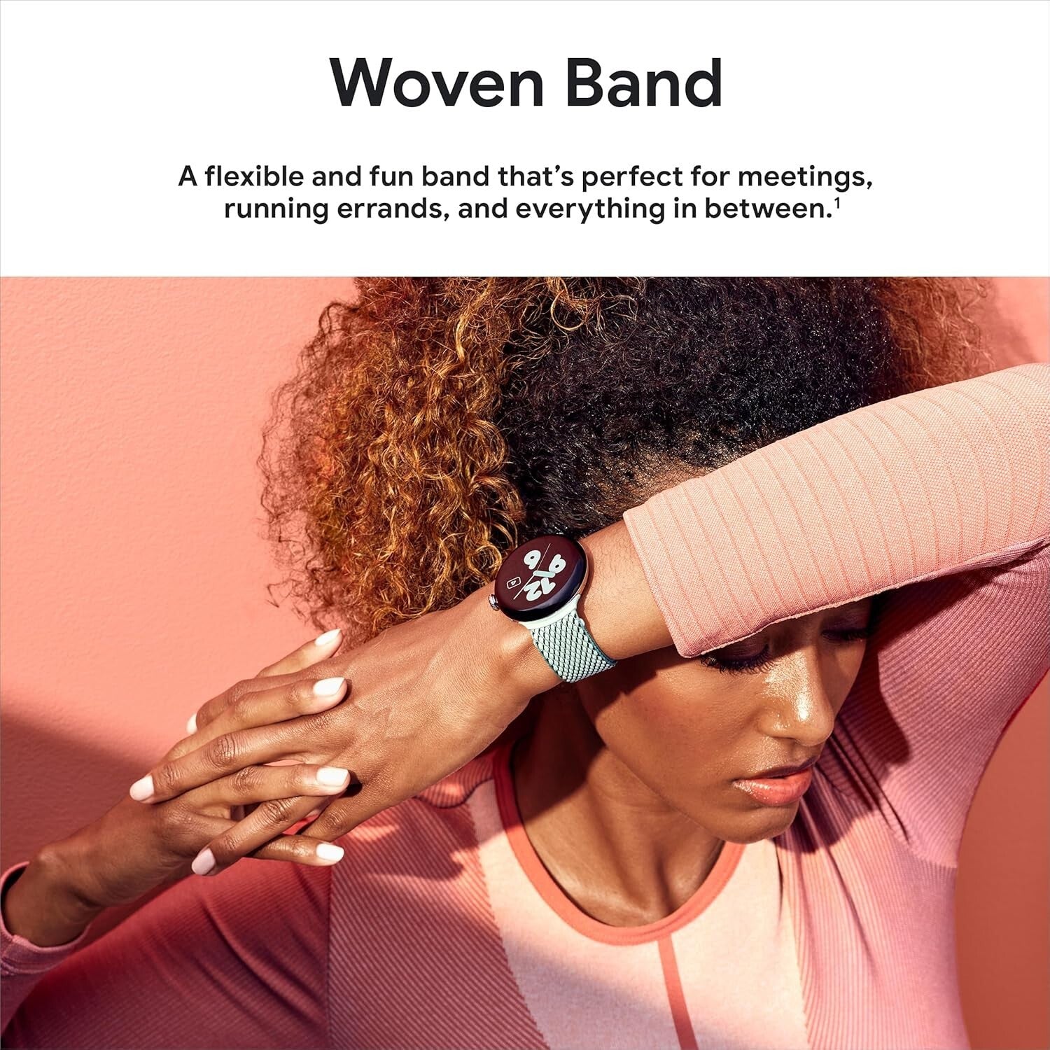 Breathable Sage Woven Band for Pixel Watch & Pixel Watch 2 - Adjustable Fit