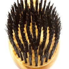 Load image into Gallery viewer, German-Made Men's Oval Hairbrush - Authentic Boar Bristles &amp; Polished Olivewood