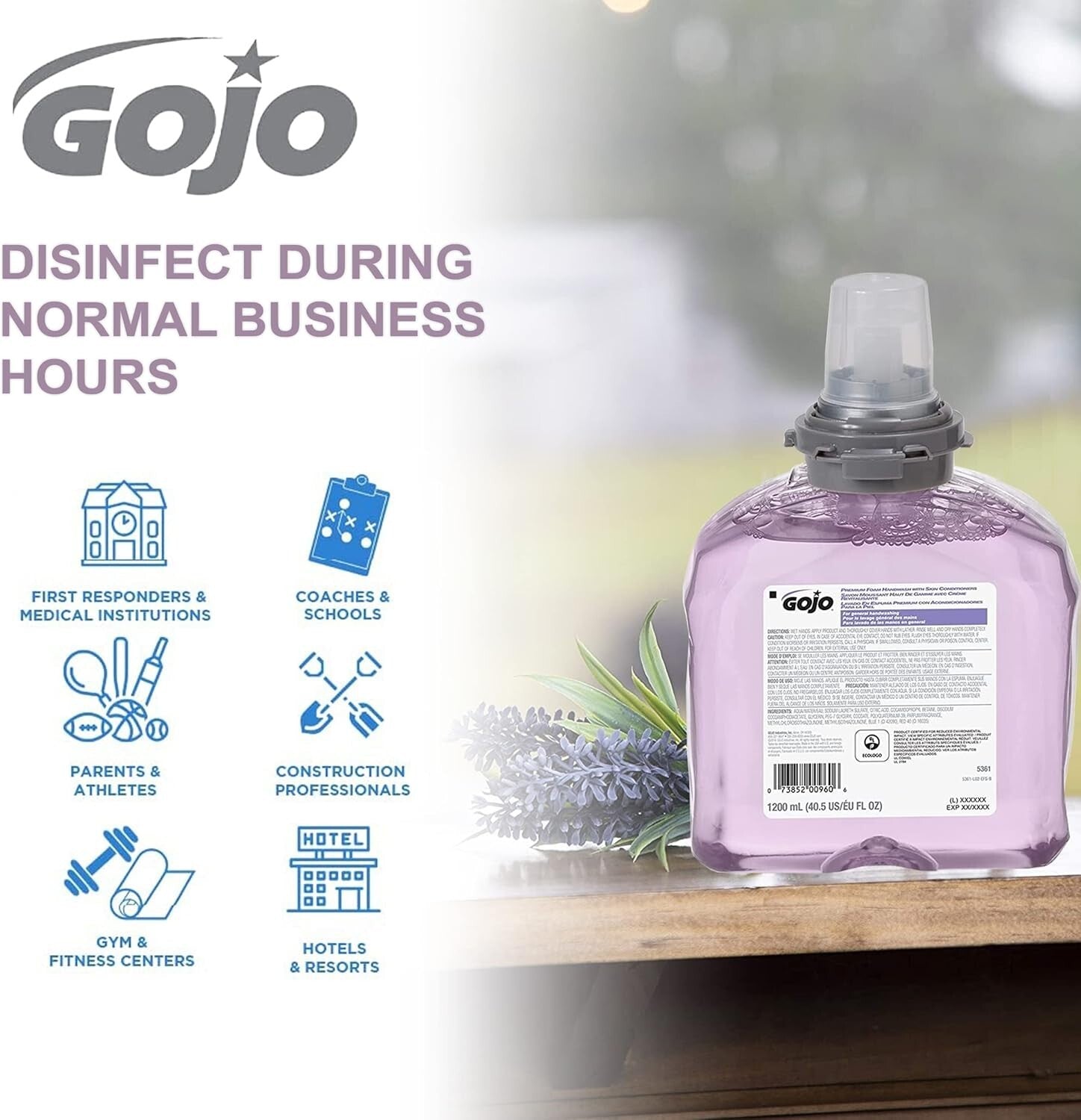 Sustainable Foam Handwash with Skin Conditioners - Cranberry, 2400 mL Total