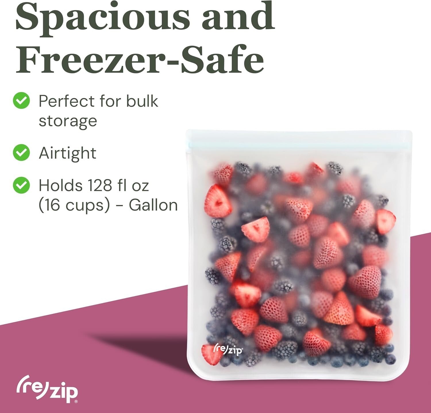 Durable 8-Pack Clear Reusable Gallon Bags | Airtight, Freezer Safe & Versatile