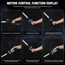 Load image into Gallery viewer, Heavy Duty Dueling Lightsaber - Crystal Hilt, RGB Color Change, &amp; Motion Control