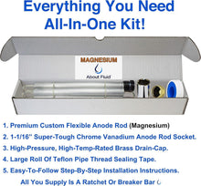 Load image into Gallery viewer, Magnesium Anode Rod Replacement Kit - 44-Inch with Teflon &amp; Socket Included