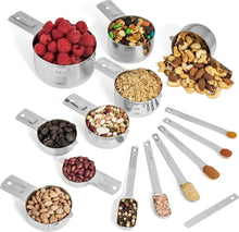 Load image into Gallery viewer, Stackable 15-Piece Measuring Cups &amp; Spoons Set - Space-Saving Kitchen Essential