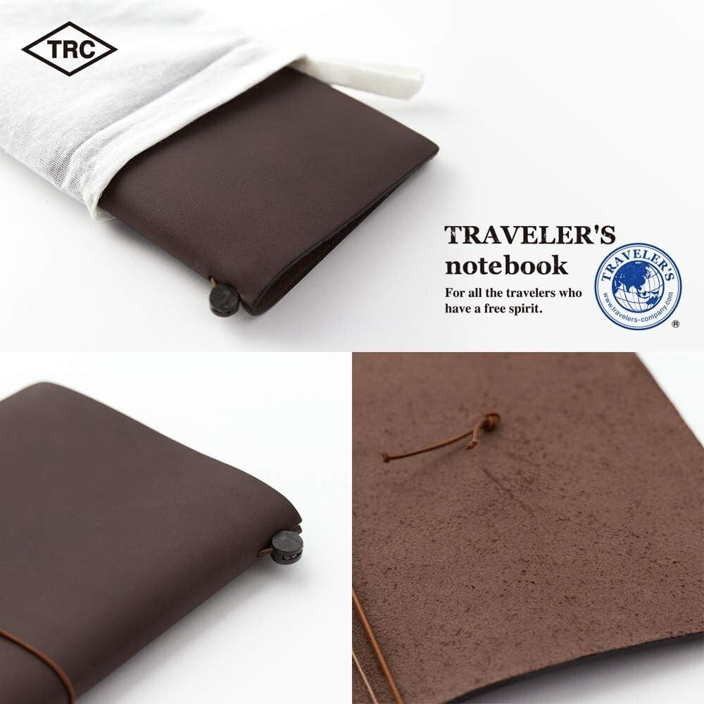 Classic Traveler's Notebook with Customizable Leather Cover - Ideal for Writers