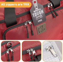 Load image into Gallery viewer, Versatile Red Sewing Machine Bag with Adjustable Trolley Handle – 19x11x13"