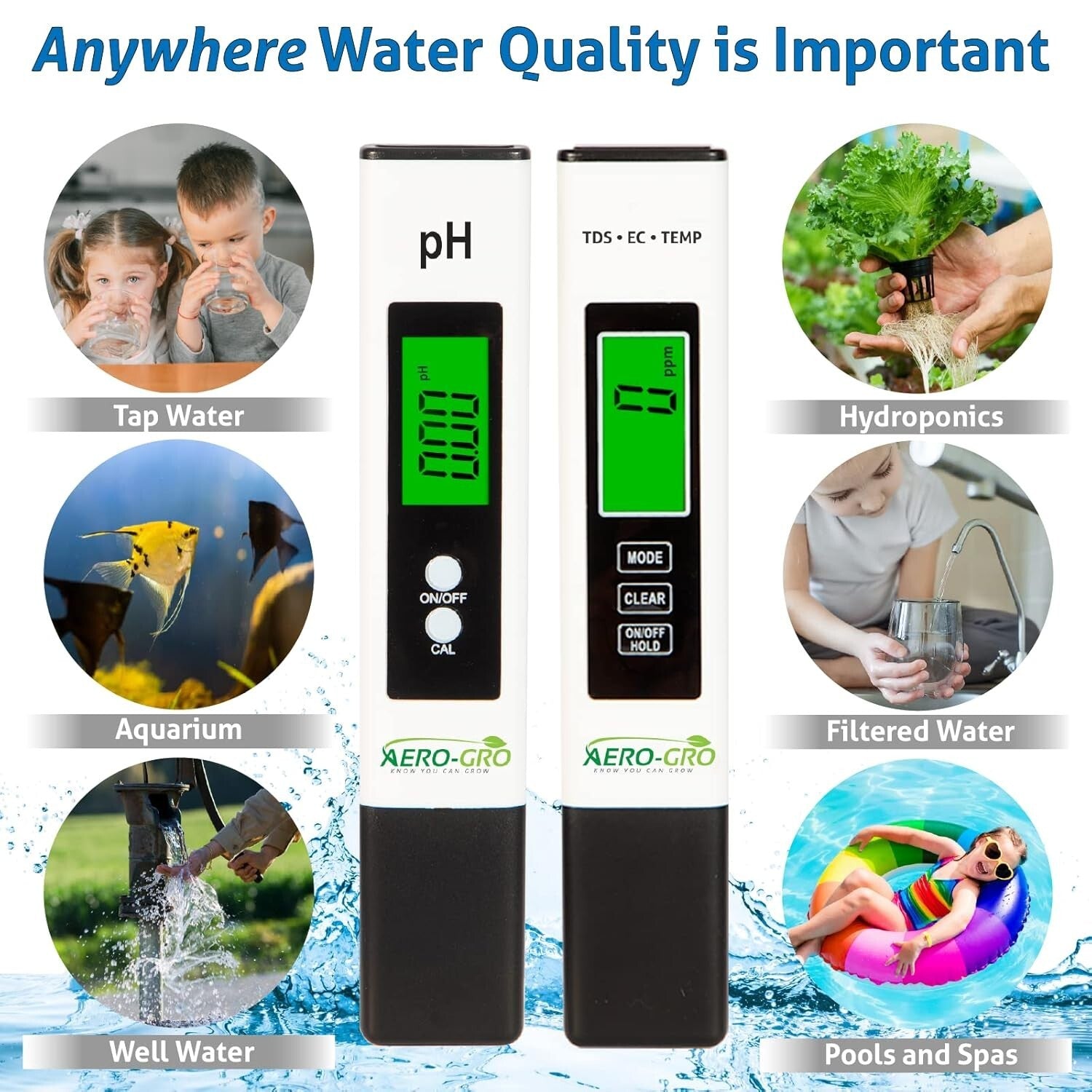 High Accuracy Digital pH & TDS Testing Pen - Essential for Water Quality Control