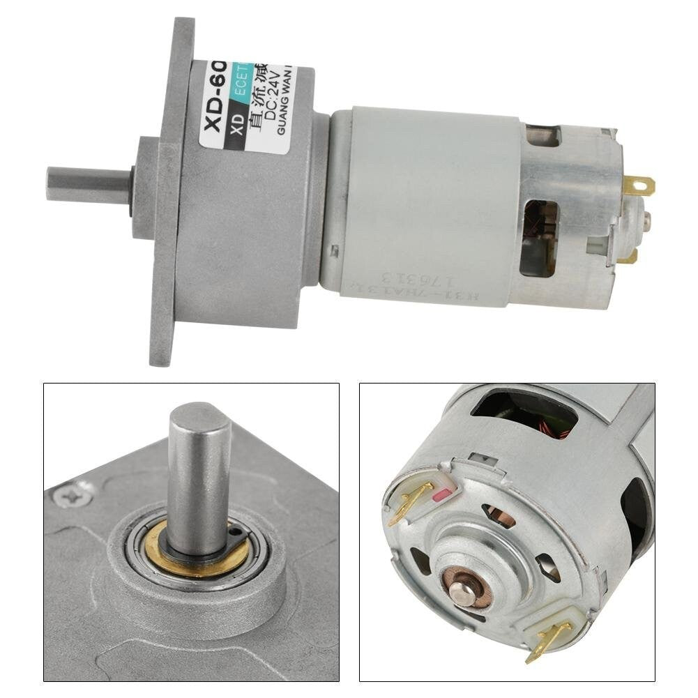 Versatile 24V 35W Mini DC Motor - Speed Adjustment and Wide Application Range