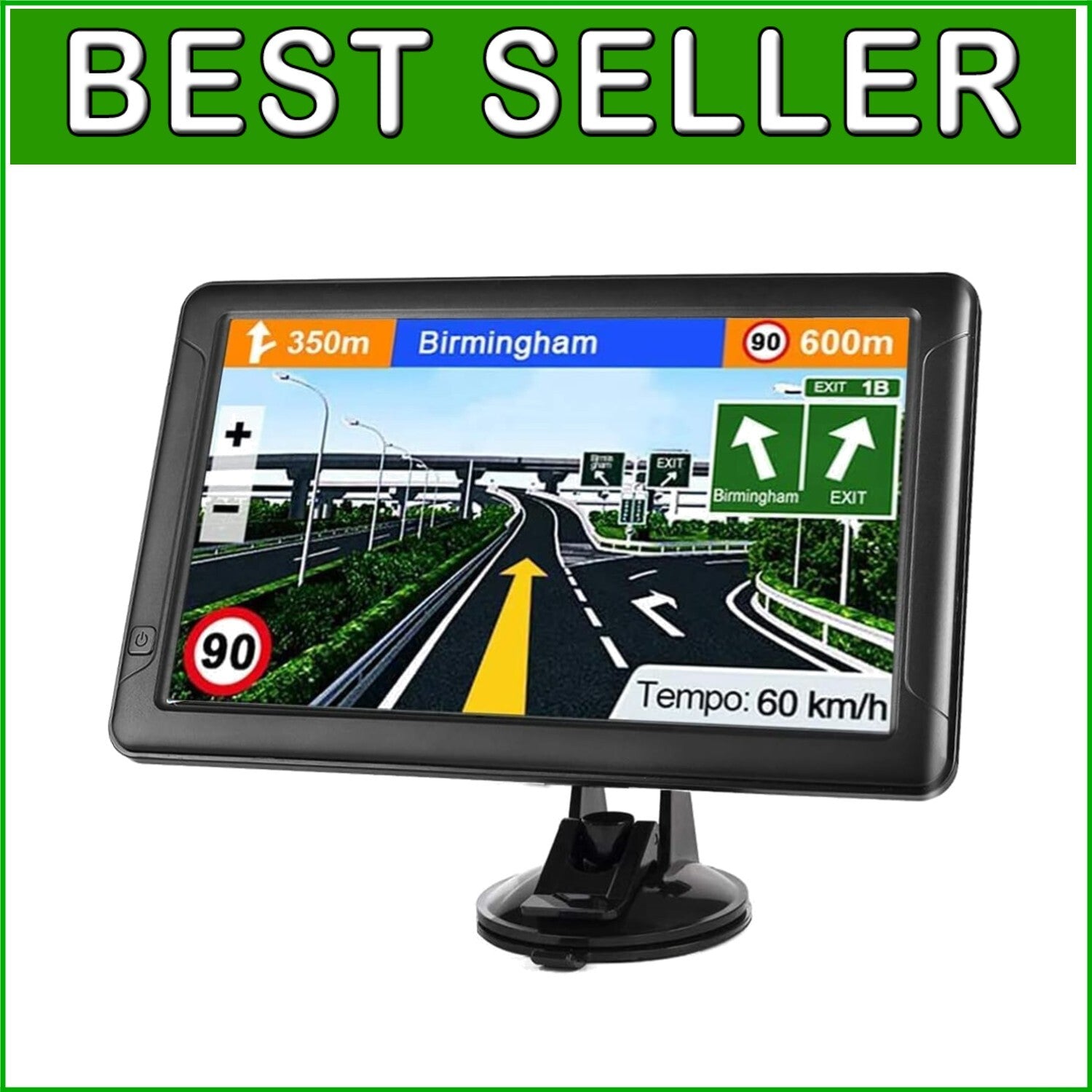 2025 Edition GPS Navigation with Lane Guidance for Cars, Trucks & RVs - 9 Inches
