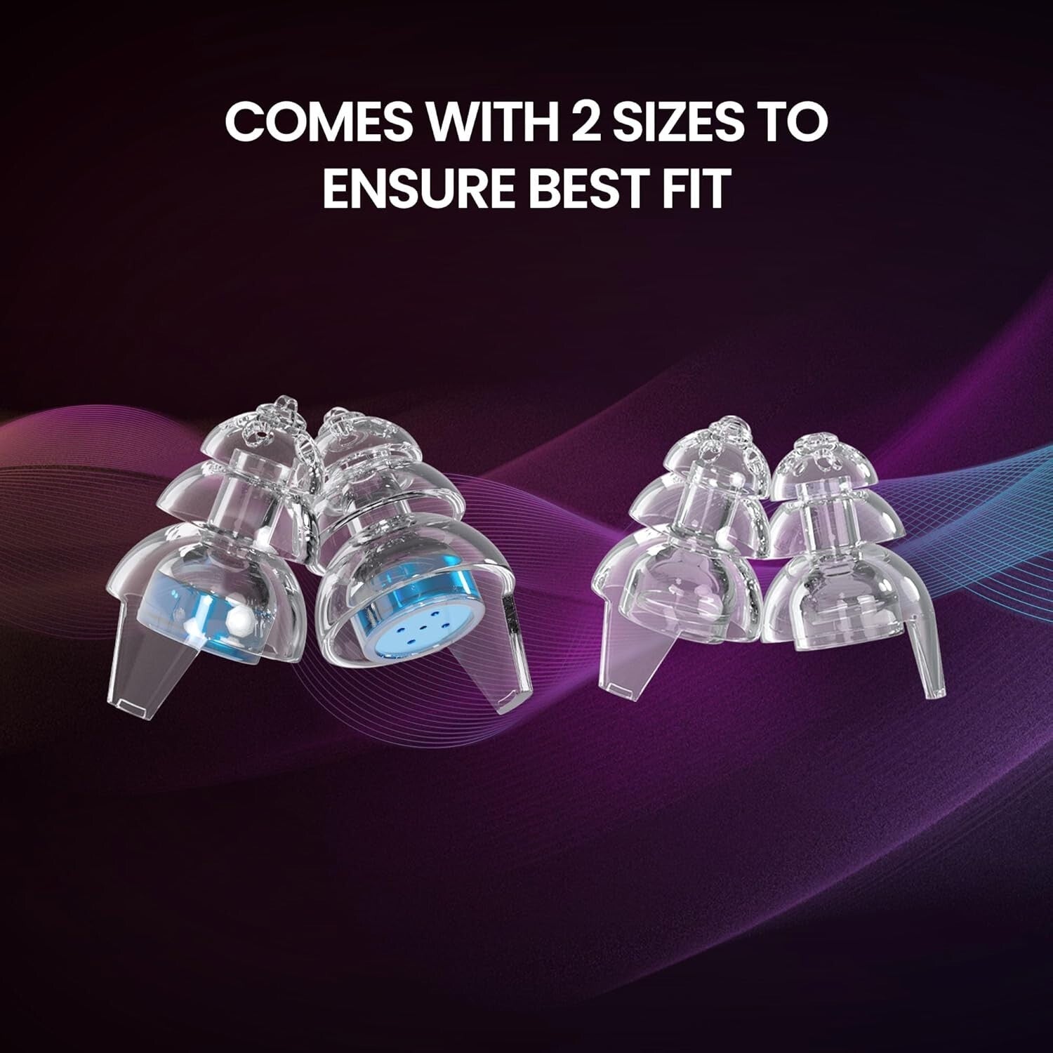 Custom Fit Earplugs for Smaller Ear Canals - Noise Protection for All Activities