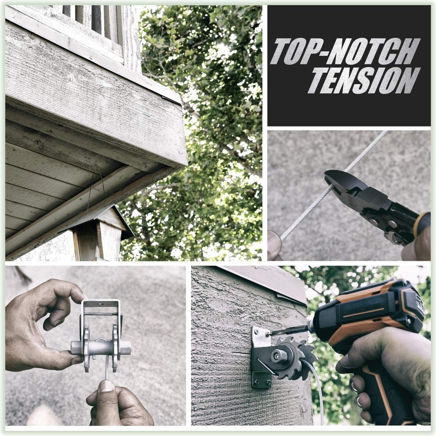 Easy-Tensioning Canopy Hardware Kit with Winch for Custom Shade Solutions