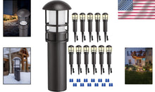 Load image into Gallery viewer, Warm White 3000K LED Bollard Lights - Waterproof Landscape Lighting 12-Count
