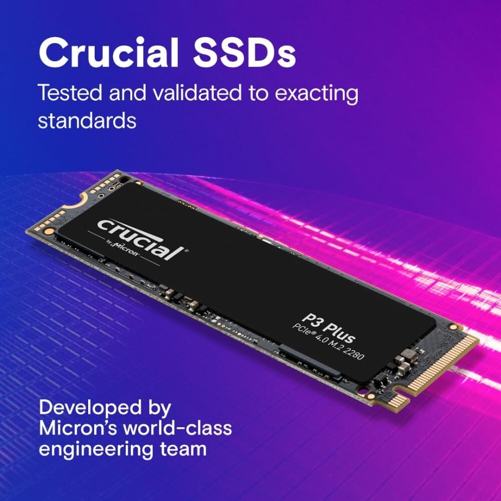 500GB Gen4 NVMe SSD with 5000MB/s Reads - Optimal for Gaming & Creative Work