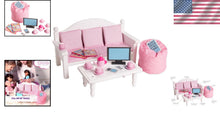 Load image into Gallery viewer, Durable Doll Furniture Set for 14-18" Dolls - Couch, Table &amp; Play Accessories