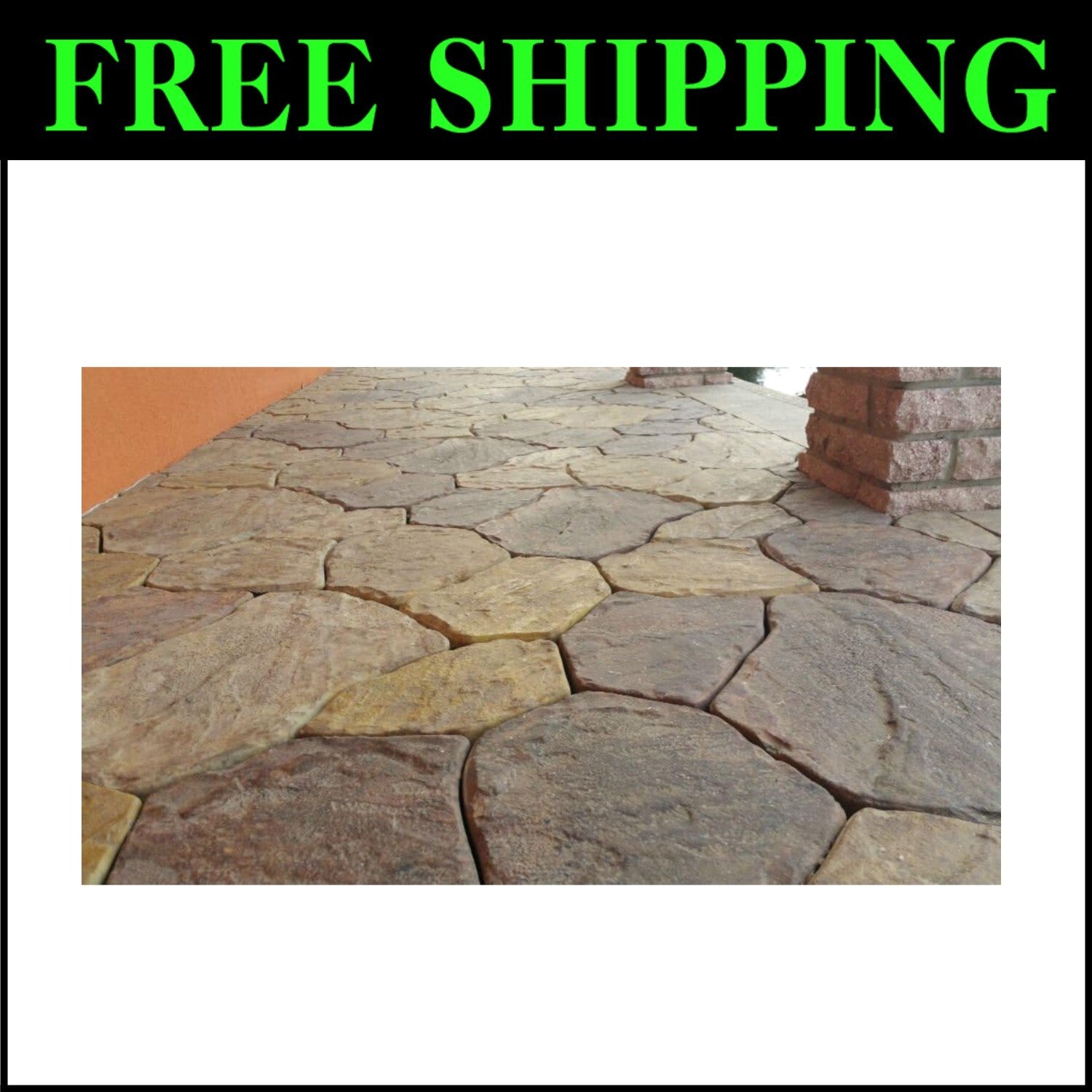 Reusable Plastic Molds for Garden Pathways - Create Custom Flagstone Designs