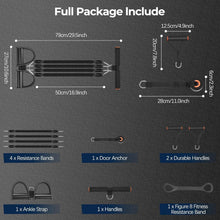 Load image into Gallery viewer, Multi-Use Pedal Resistance Band Set – Portable Elastic Workout for Home Fitness