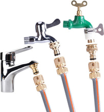 Load image into Gallery viewer, Rust-Proof Quick Connect Hose Fittings - 5 Sets of Heavy-Duty Brass Adapters