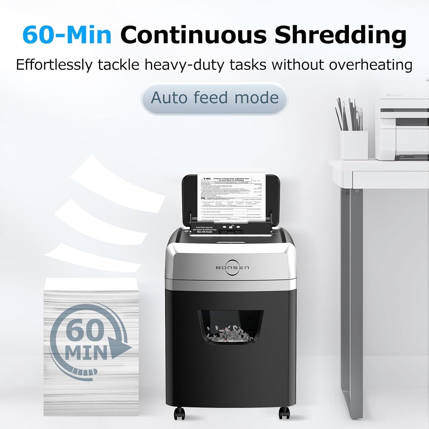 Efficient Heavy Duty Shredder with Micro-Cut Technology for Maximum Security