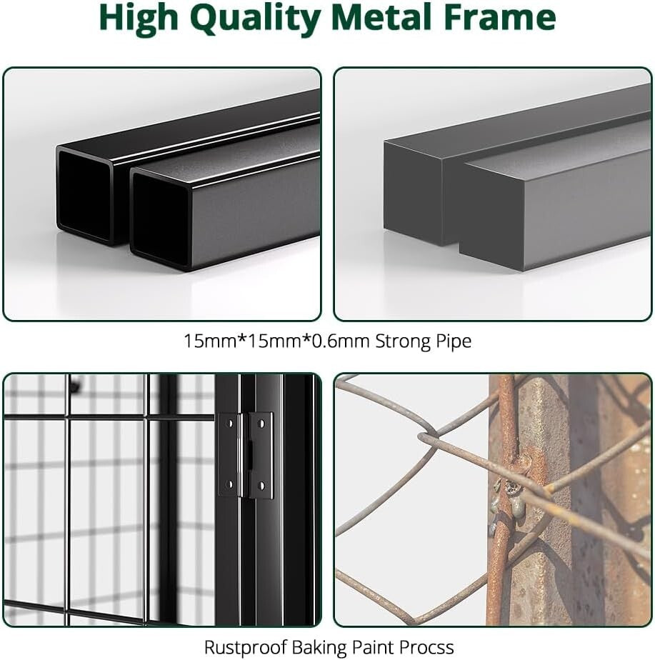Spacious Outdoor Dog House with Waterproof Roof for Small to Medium Breeds