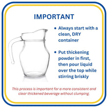Load image into Gallery viewer, Multi-Purpose Liquid Thickener - Fast Acting, 1000 Servings for All Beverages
