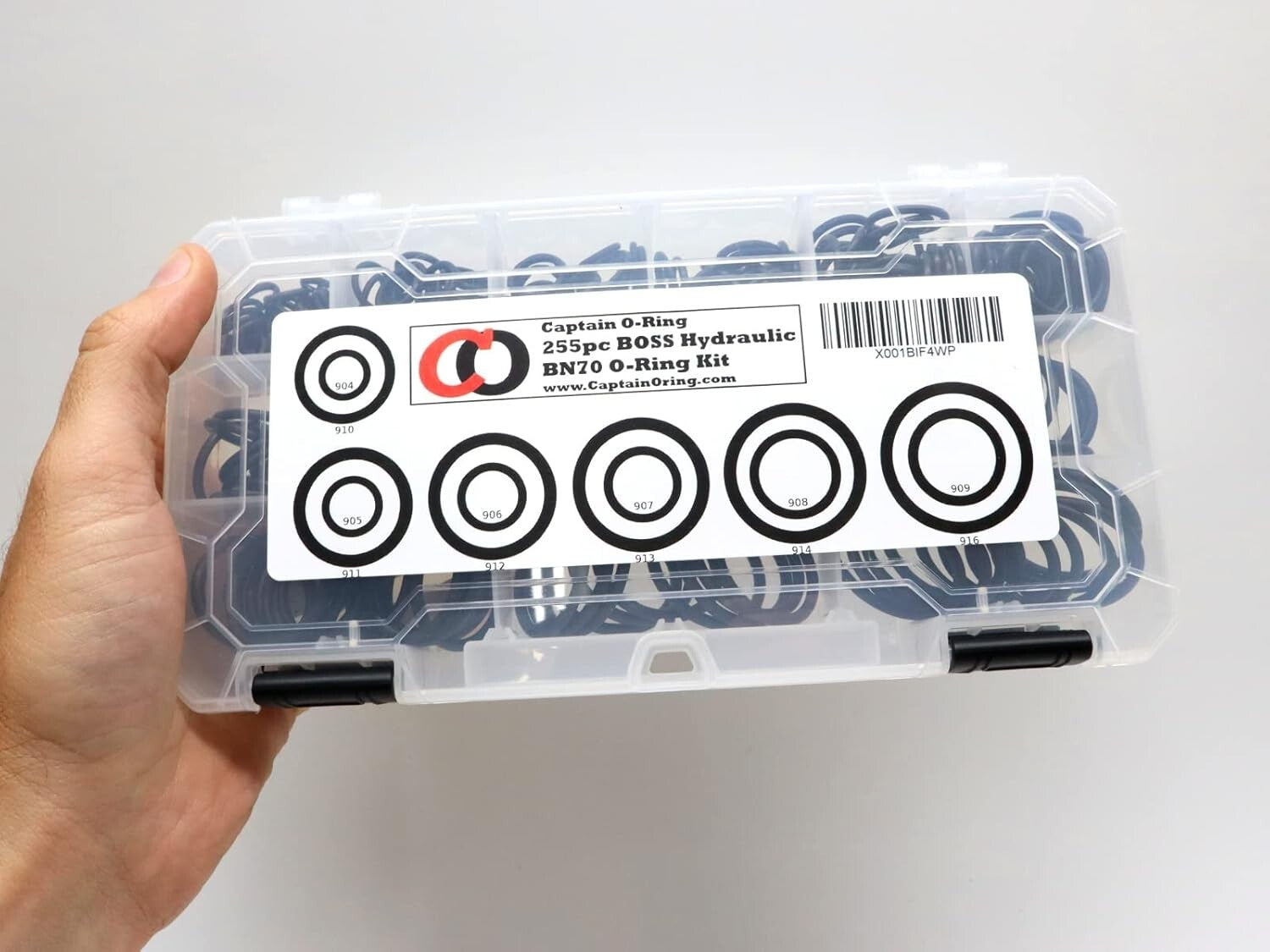 Hydraulic O-Ring Seal Kit - 12 Sizes, 255 Buna-N O-Rings for Leak Prevention